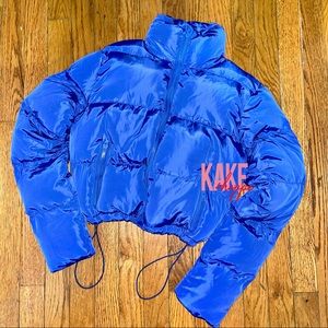 Kake Shoppe - Bubble Puffer Crop Bomber Jackets